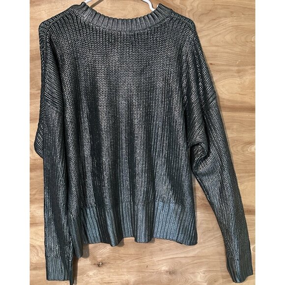 NWT Beach Riot woman Med Cardigan Sweater Shimmer Metallic Anthropologie $168 - Picture 2 of 10